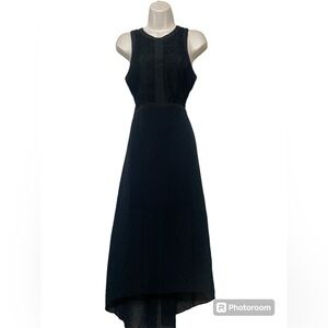 BCBG Black hi low lace sleeveless dress size S